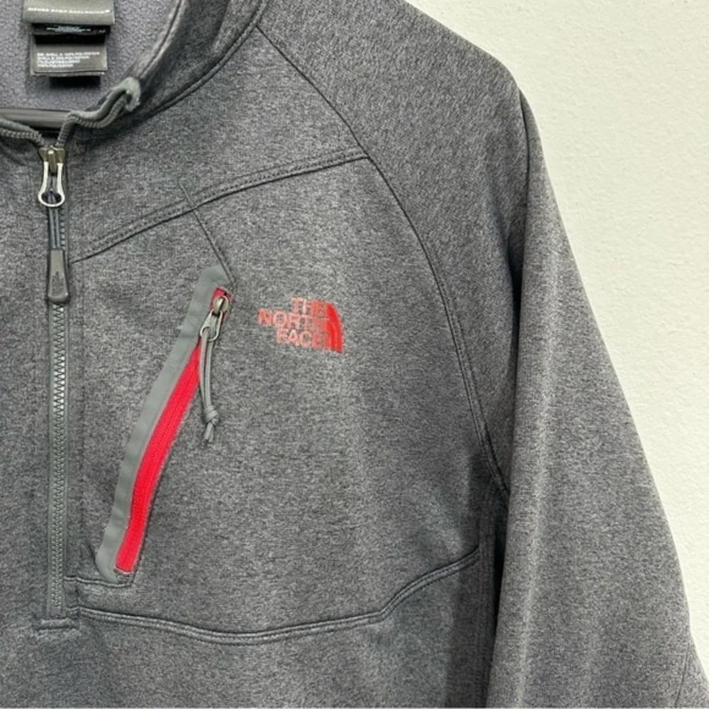 The North Face Men's Size‎ Large 1/4 Zip Fleece Sweatshirt Pullover Dark Grey